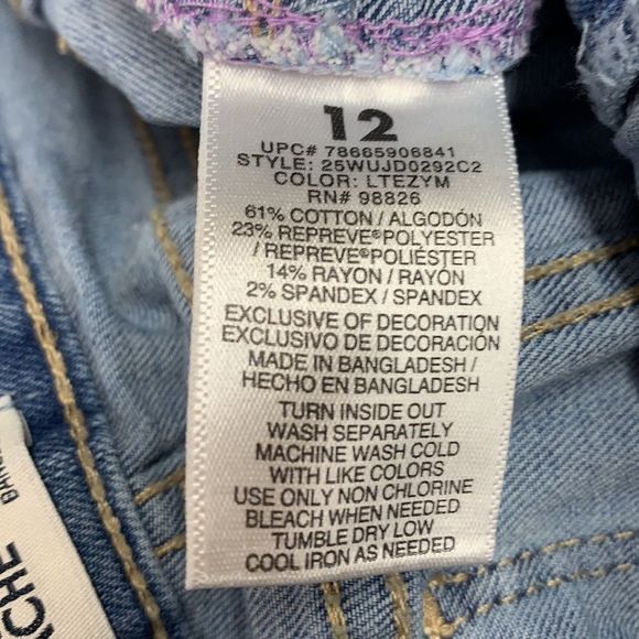 Sz12 Sequined Jordache Denim Shorts - Picture 8 of 8